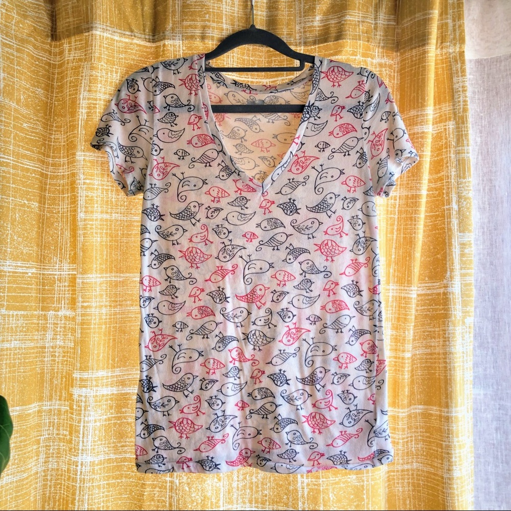 Cute & Quirky Bird Print Shirt